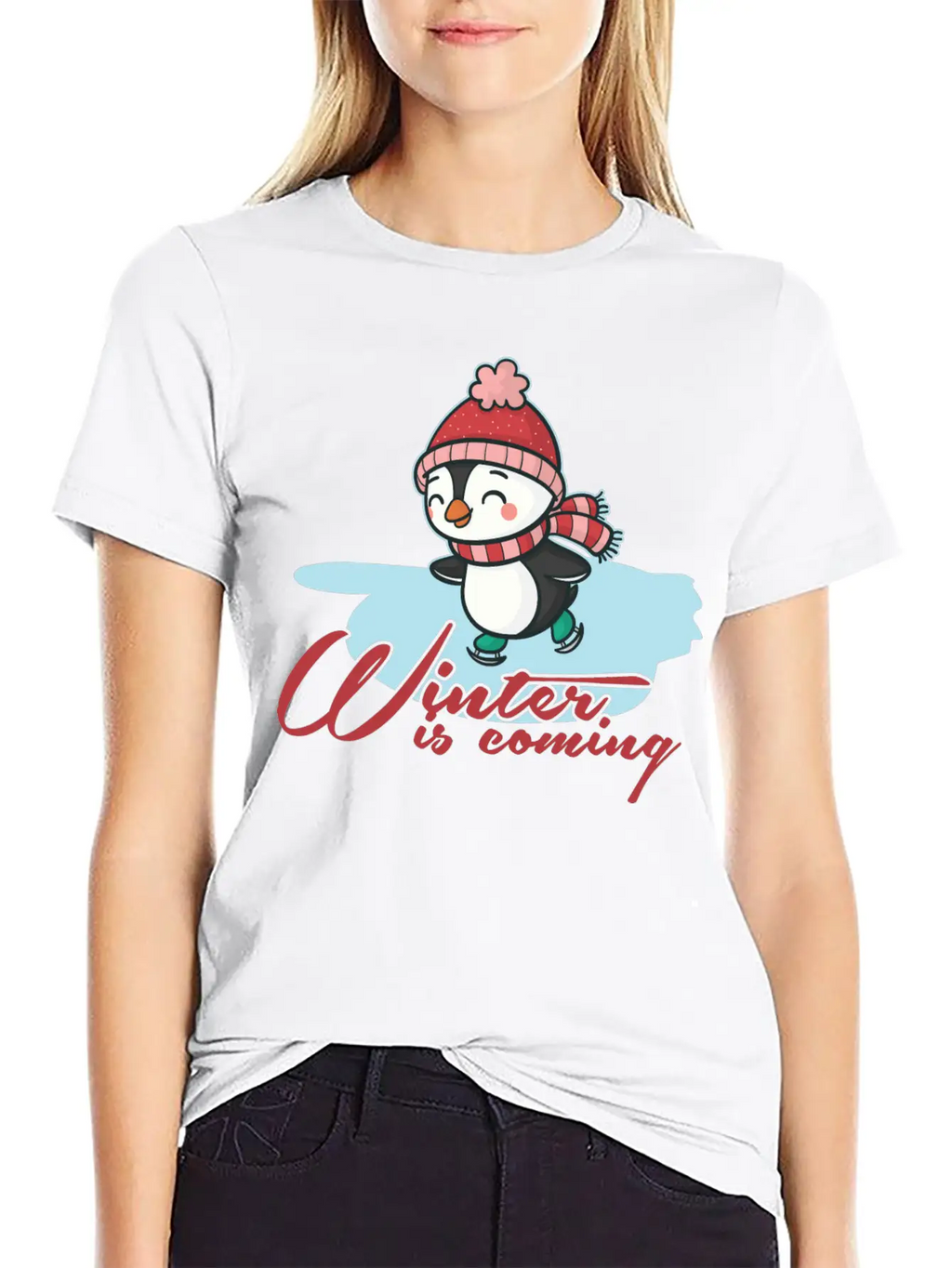 Winter Casual Graphic T-Shirt – Simple And Comfortable Daily Wear