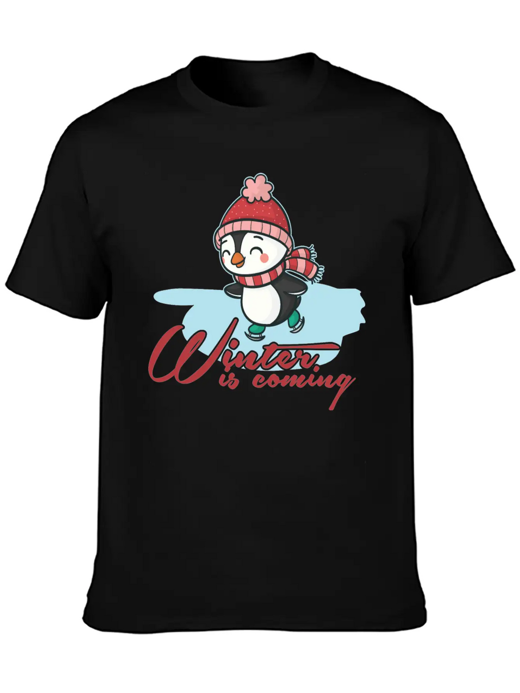 Winter Casual Graphic T-Shirt – Simple And Comfortable Daily Wear