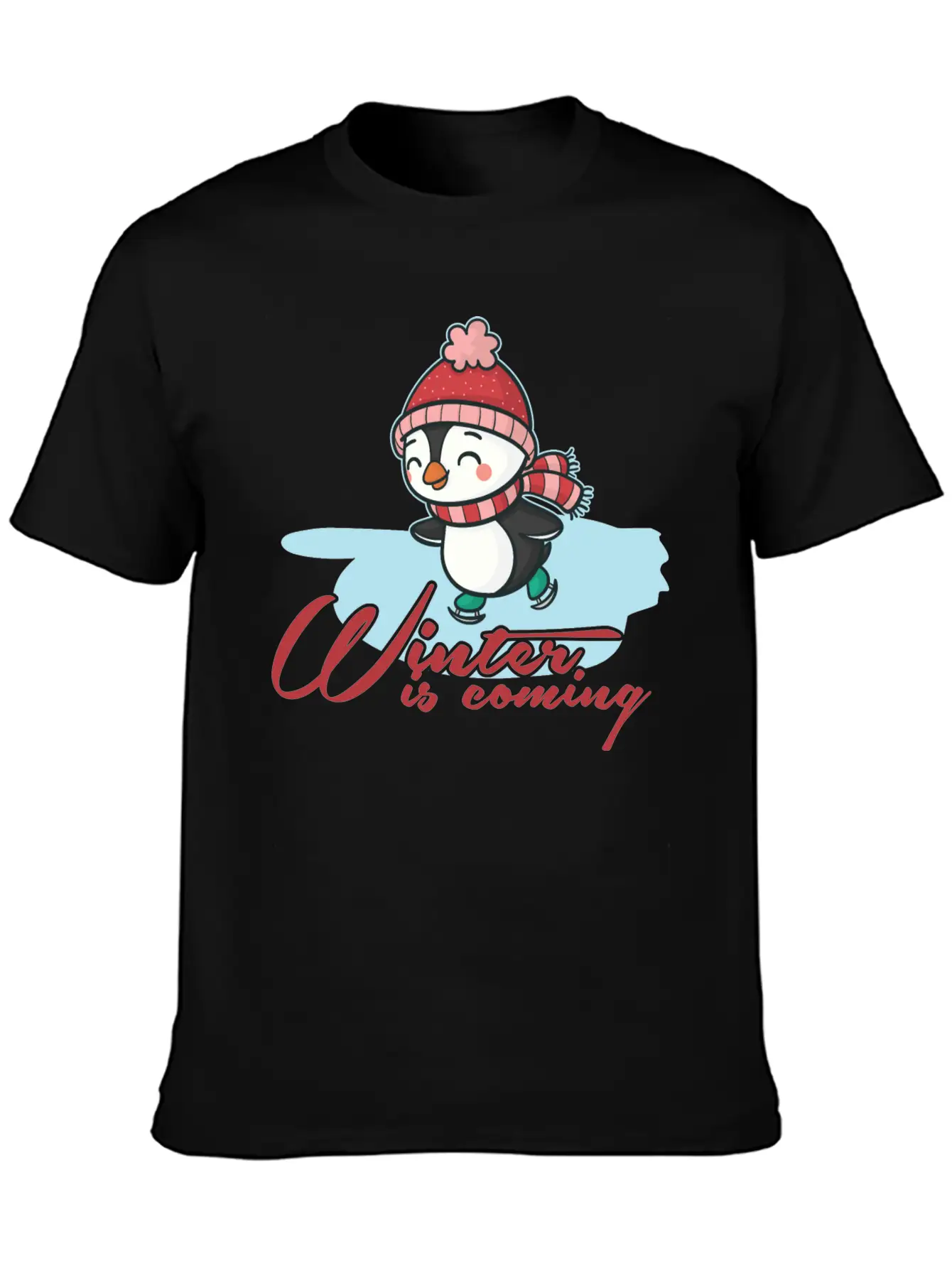 Winter Casual Graphic T-Shirt – Simple And Comfortable Daily Wear