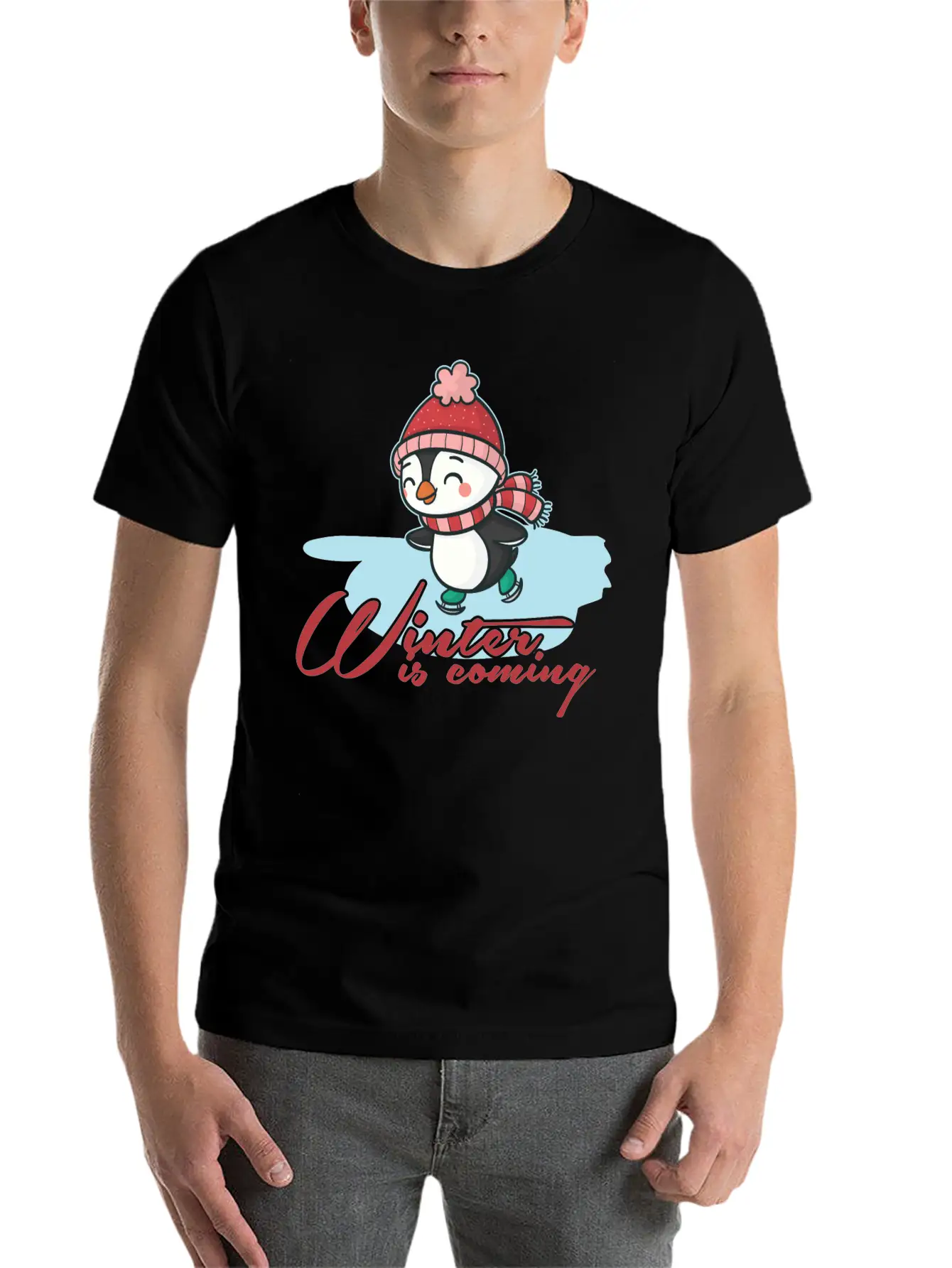 Winter Casual Graphic T-Shirt – Simple And Comfortable Daily Wear