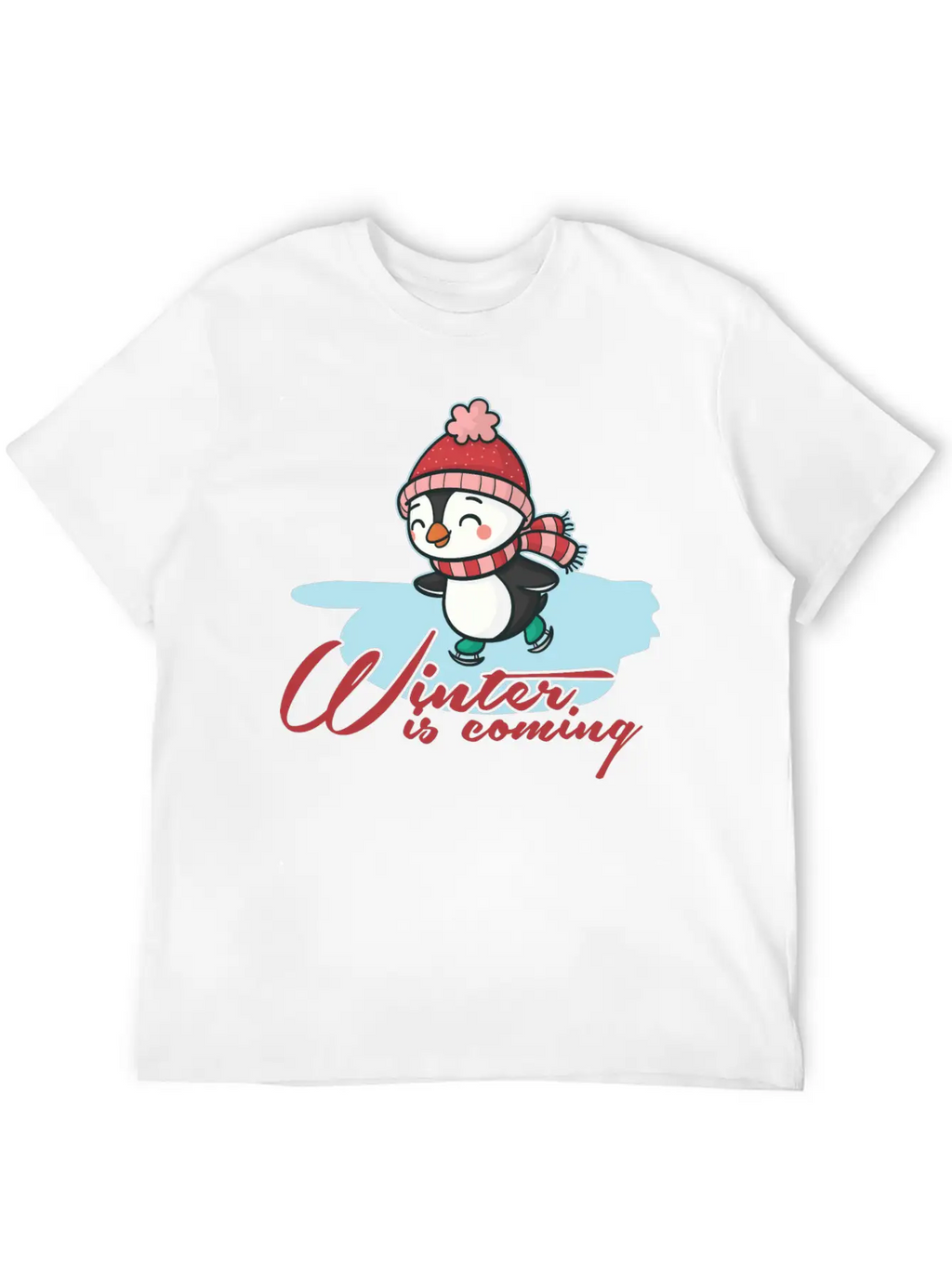 Winter Casual Graphic T-Shirt – Simple And Comfortable Daily Wear