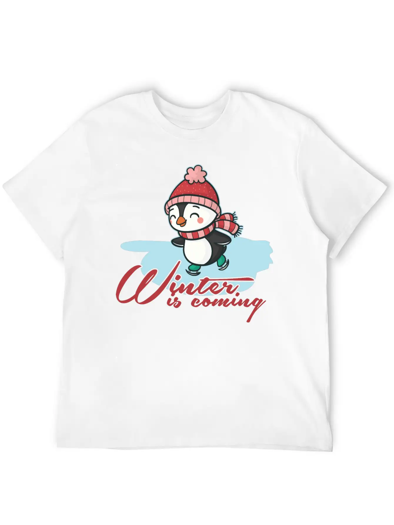 Winter Casual Graphic T-Shirt – Simple And Comfortable Daily Wear