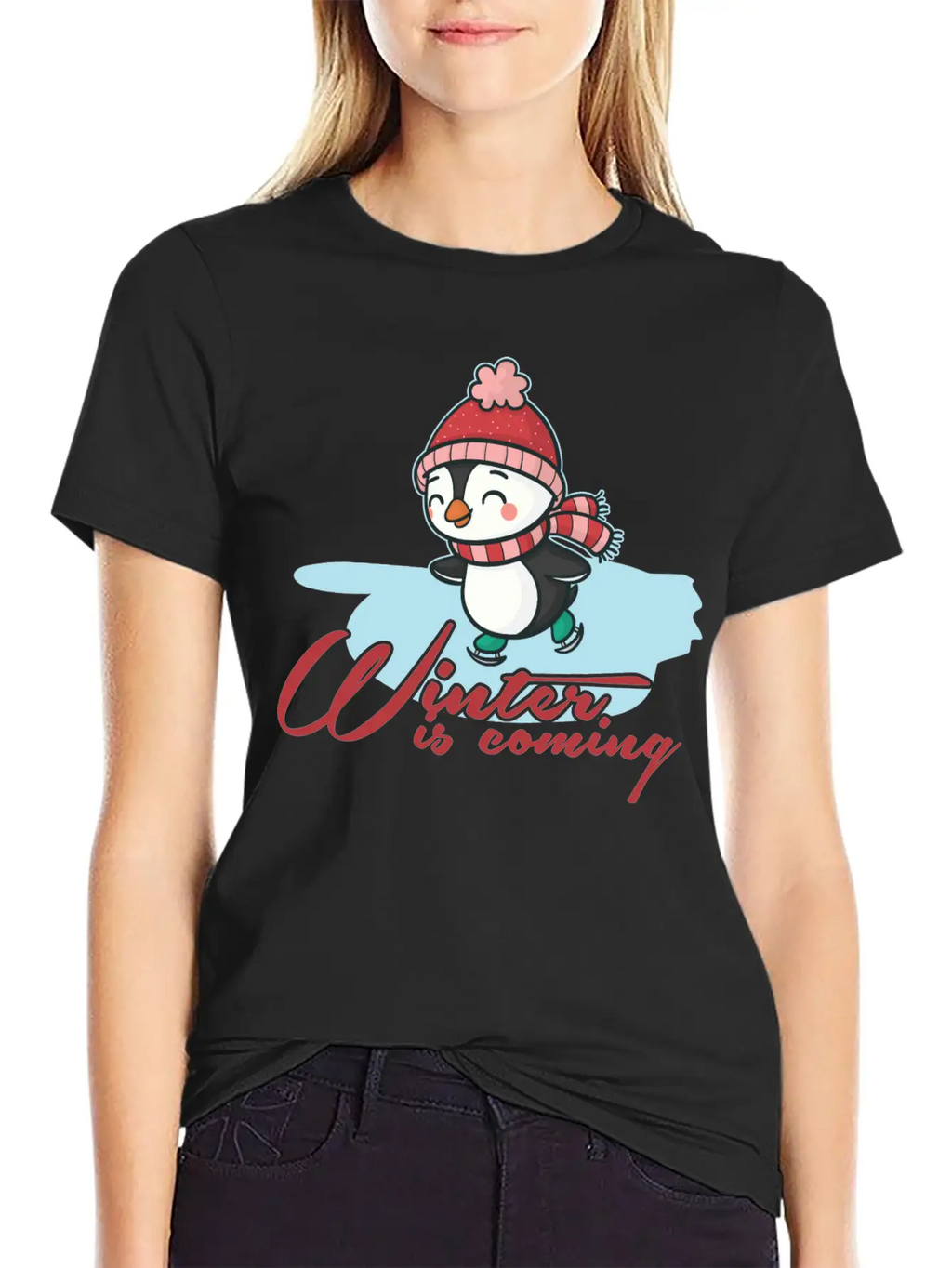 Winter Casual Graphic T-Shirt – Simple And Comfortable Daily Wear