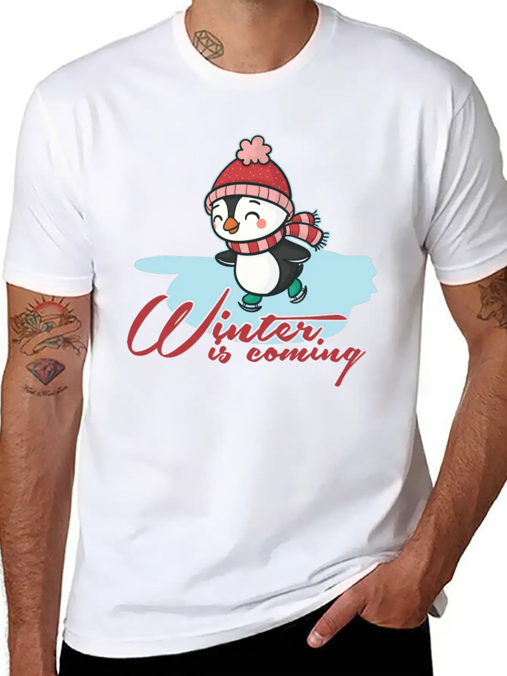 Winter Casual Graphic T-Shirt – Simple And Comfortable Daily Wear