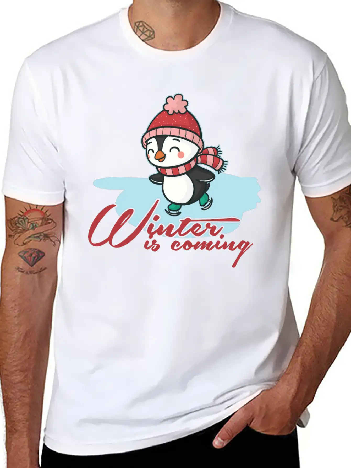 Winter Casual Graphic T-Shirt – Simple And Comfortable Daily Wear