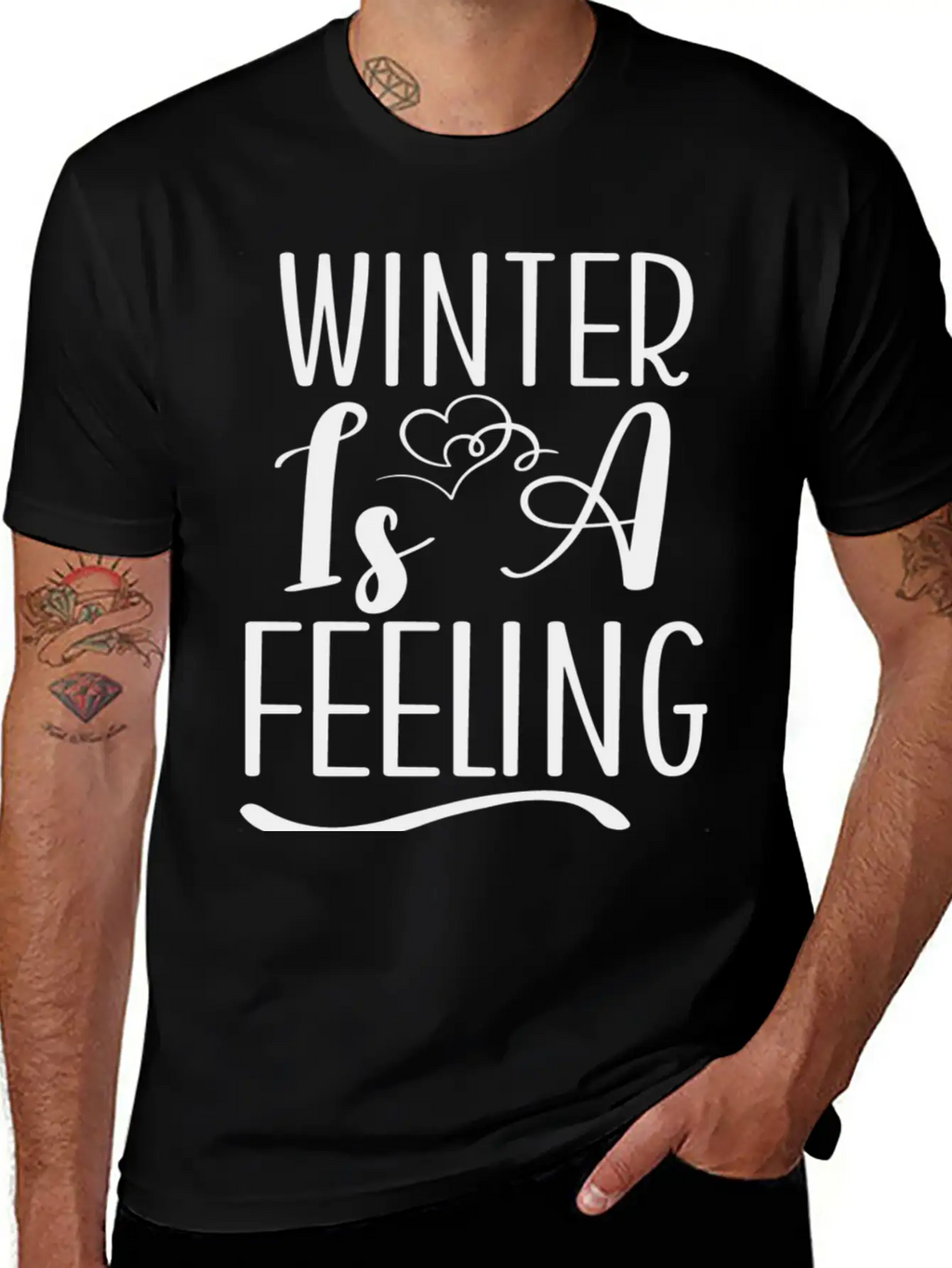 Winter Is A Feeling Unisex Short Sleeve Soft Cotton T-Shirt – Casual Everyday Wear