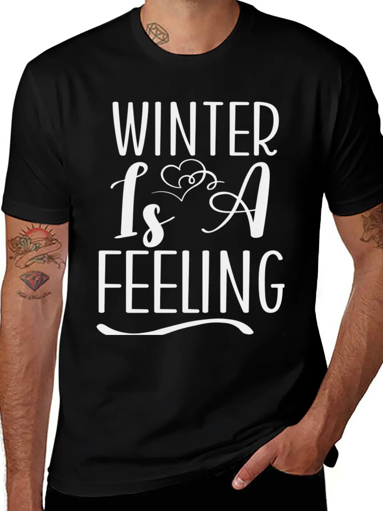 Winter Is A Feeling Unisex Short Sleeve Soft Cotton T-Shirt – Casual Everyday Wear