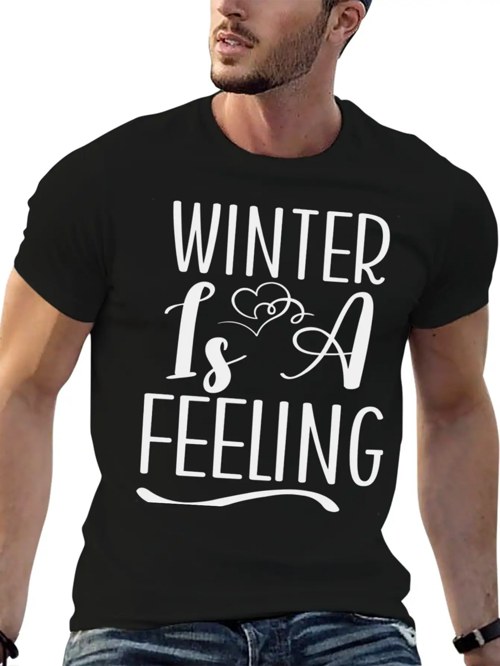 Winter Is A Feeling Unisex Short Sleeve Soft Cotton T-Shirt – Casual Everyday Wear