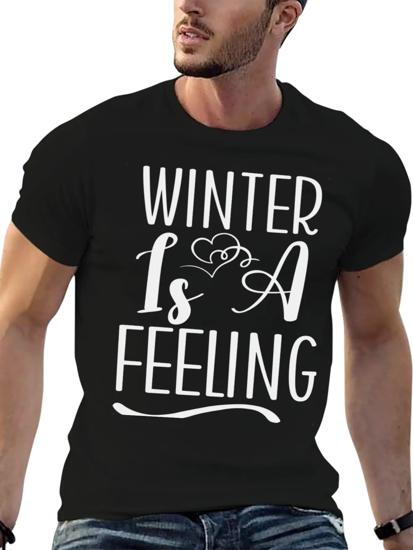 Winter Is A Feeling Unisex Short Sleeve Soft Cotton T-Shirt – Casual Everyday Wear