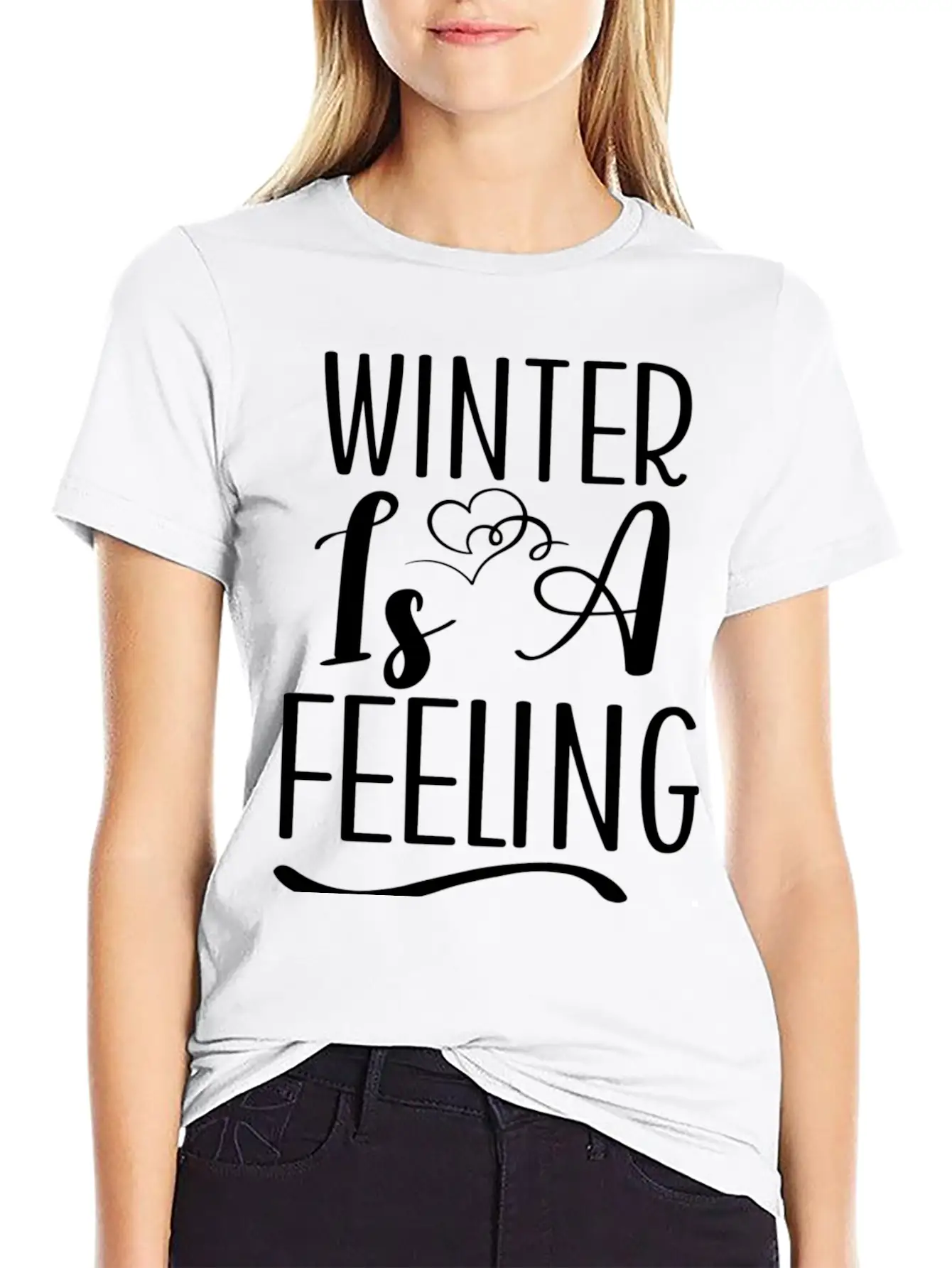Winter Is A Feeling Unisex Short Sleeve Soft Cotton T-Shirt – Casual Everyday Wear