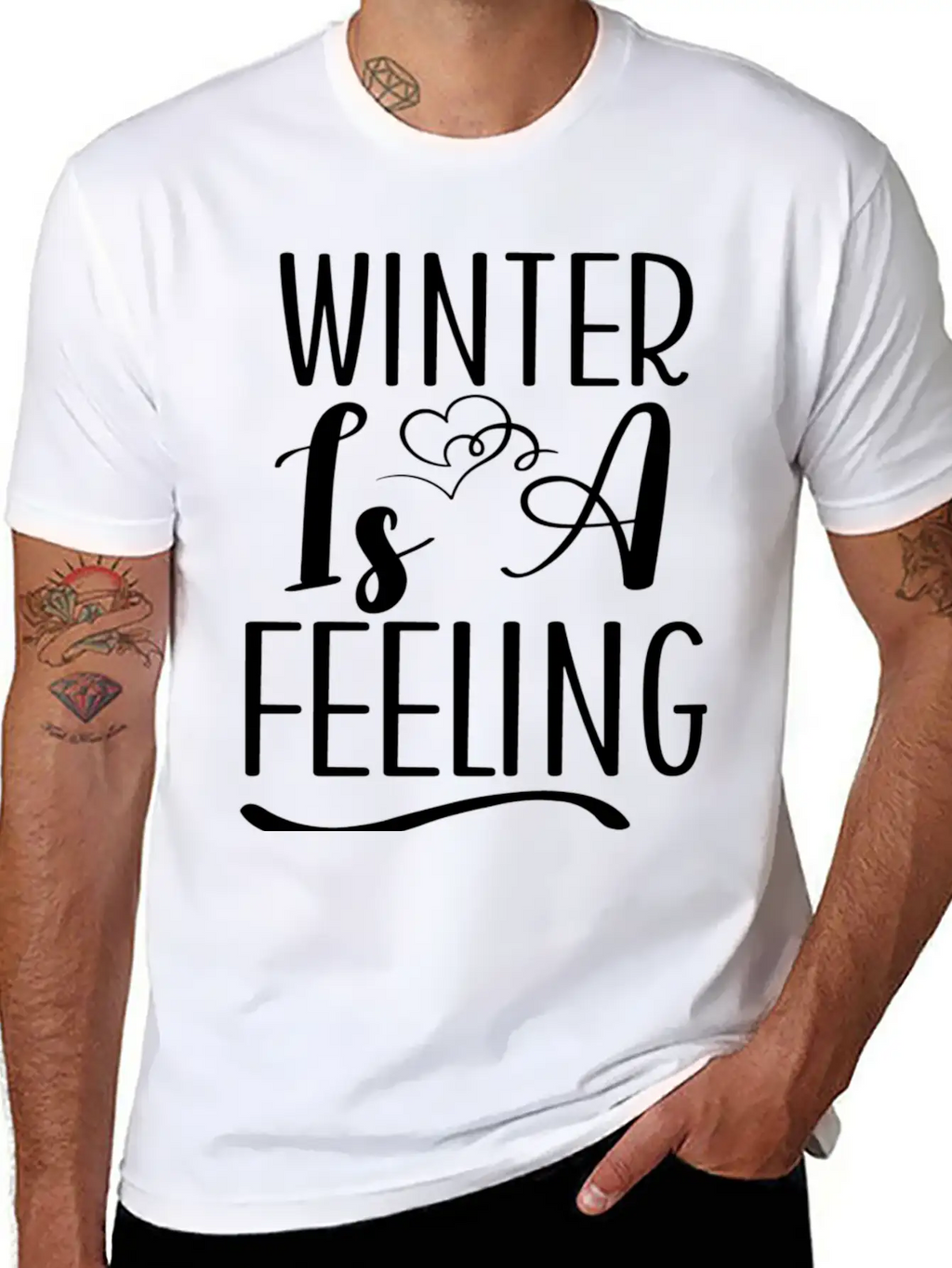 Winter Is A Feeling Unisex Short Sleeve Soft Cotton T-Shirt – Casual Everyday Wear