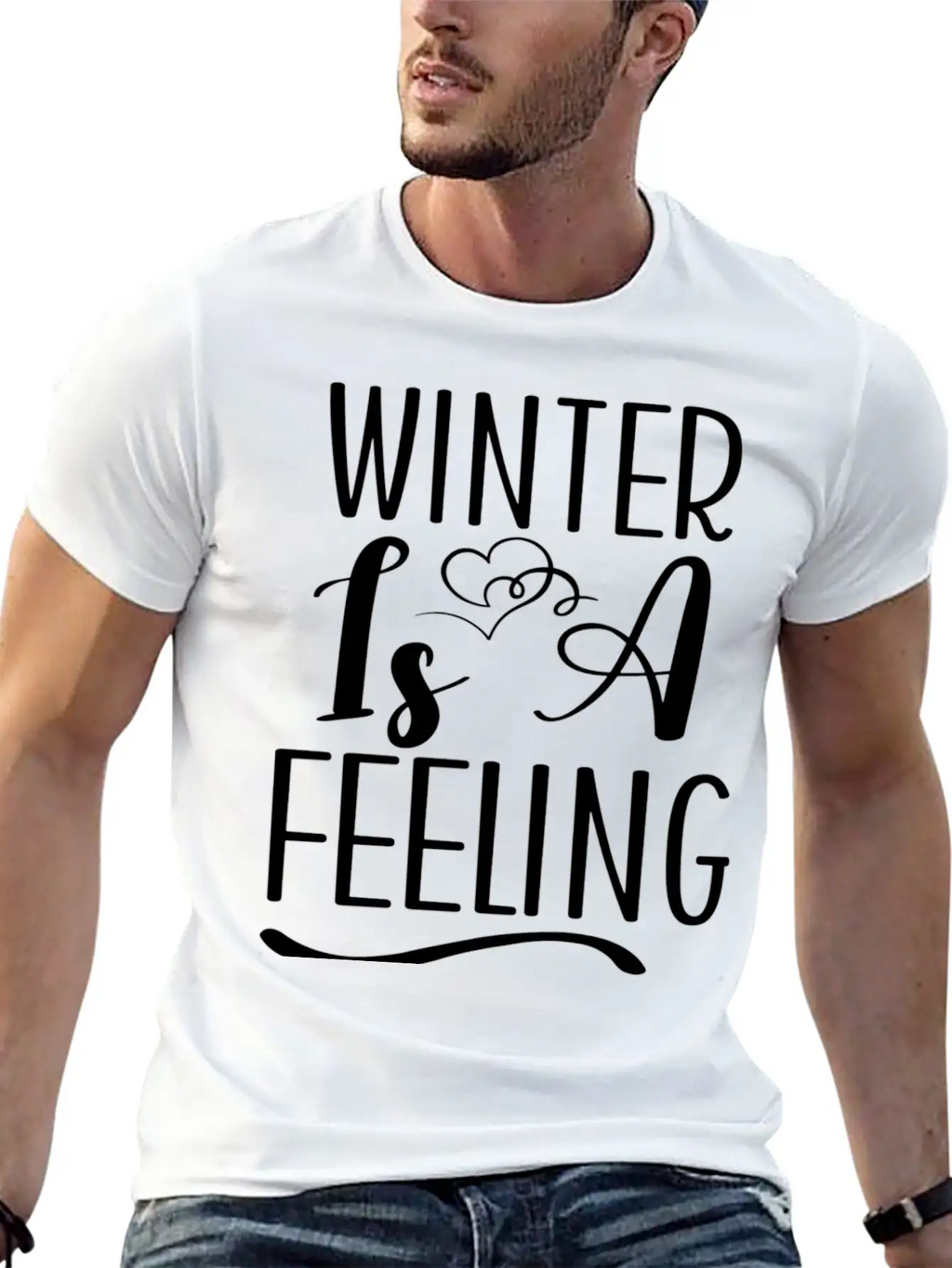 Winter Is A Feeling Unisex Short Sleeve Soft Cotton T-Shirt – Casual Everyday Wear