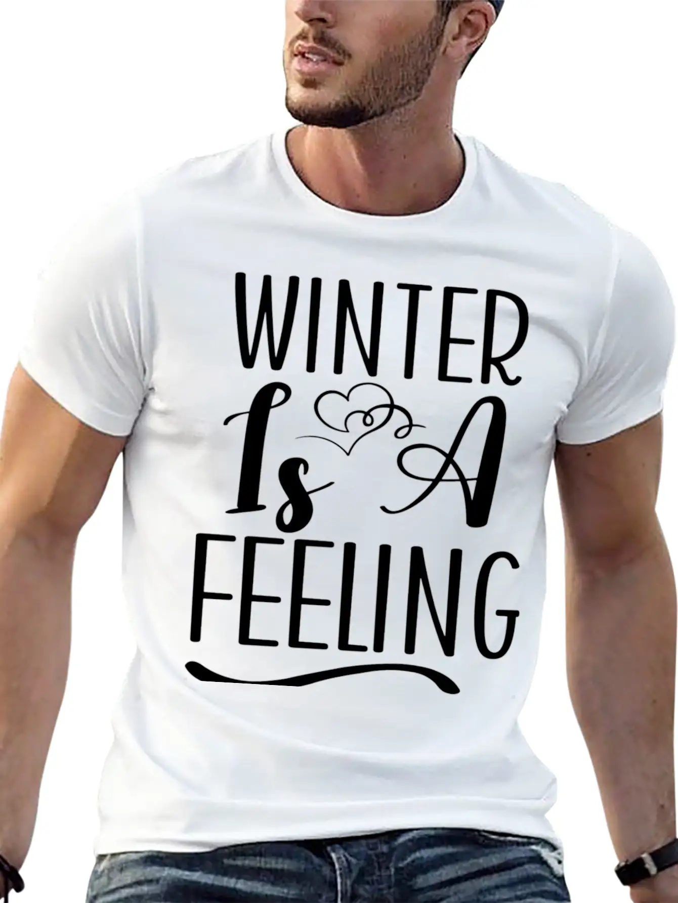 Winter Is A Feeling Unisex Short Sleeve Soft Cotton T-Shirt – Casual Everyday Wear