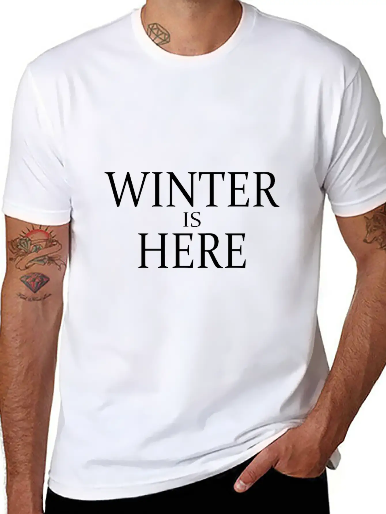 Winter Is Here Unisex Casual T-Shirt – Clean Design For Daily Comfort