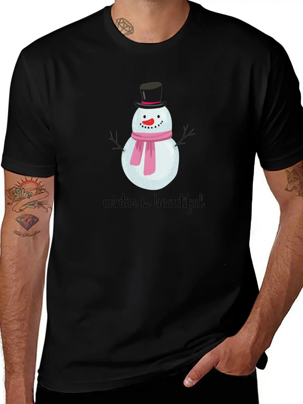 Winter Stylish Everyday T-Shirt – Unisex Basic Cotton Tee