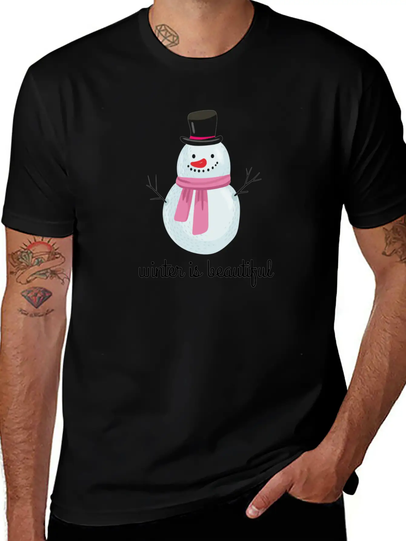 Winter Stylish Everyday T-Shirt – Unisex Basic Cotton Tee