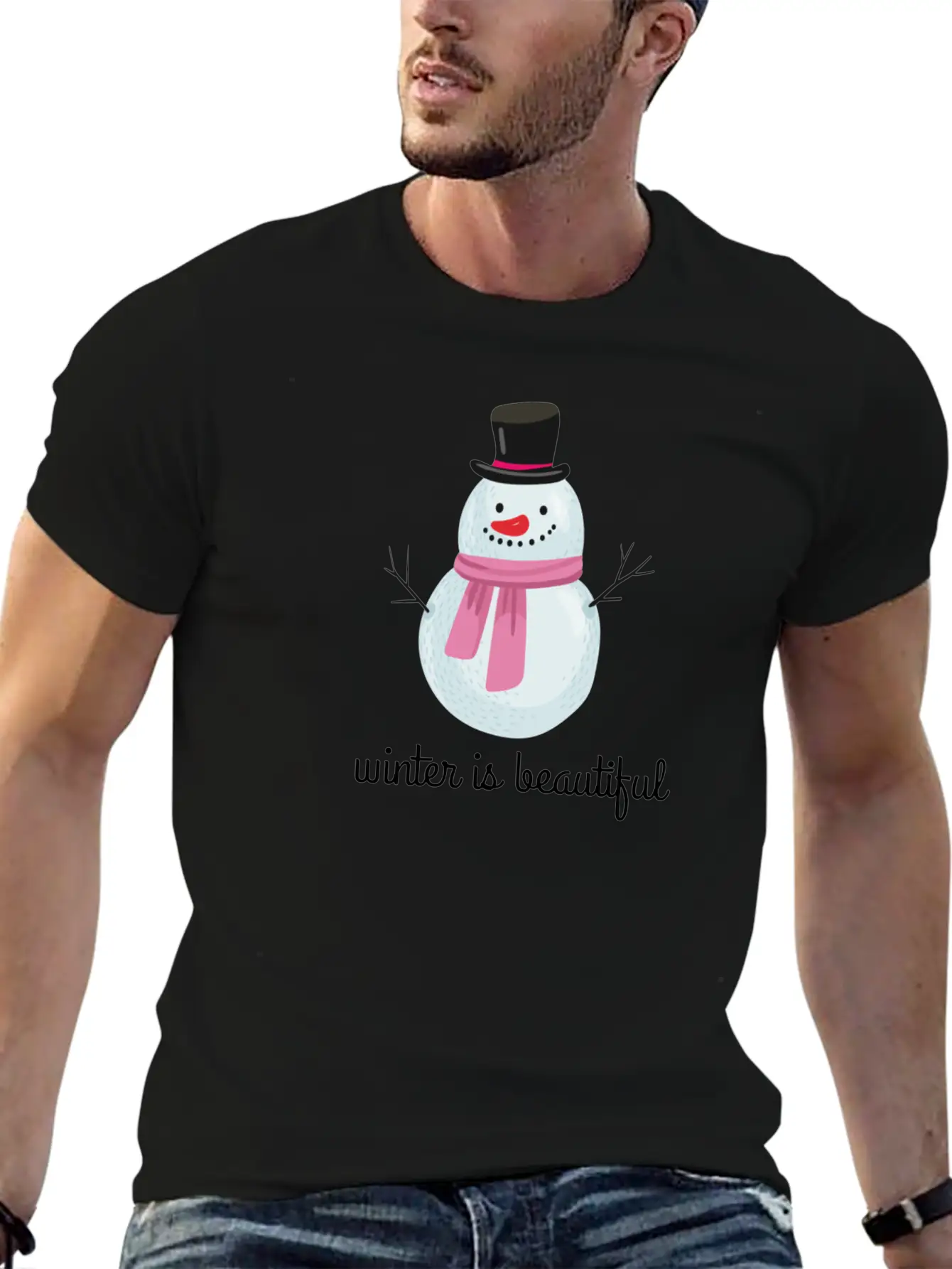 Winter Stylish Everyday T-Shirt – Unisex Basic Cotton Tee