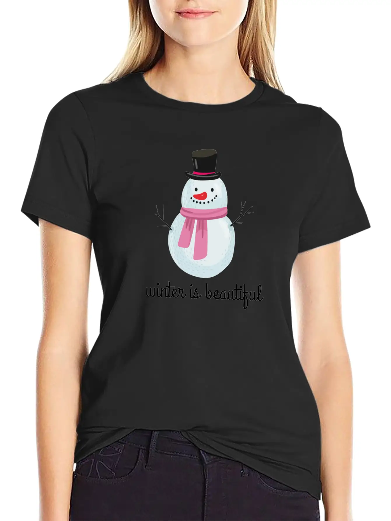 Winter Stylish Everyday T-Shirt – Unisex Basic Cotton Tee