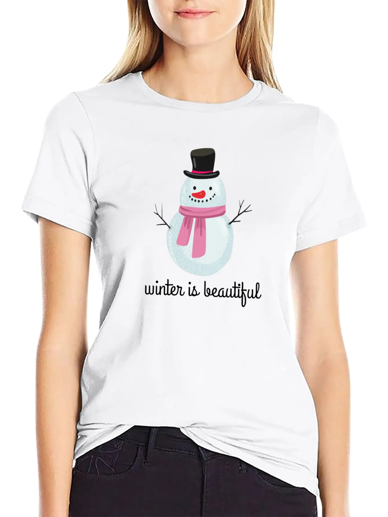 Winter Stylish Everyday T-Shirt – Unisex Basic Cotton Tee