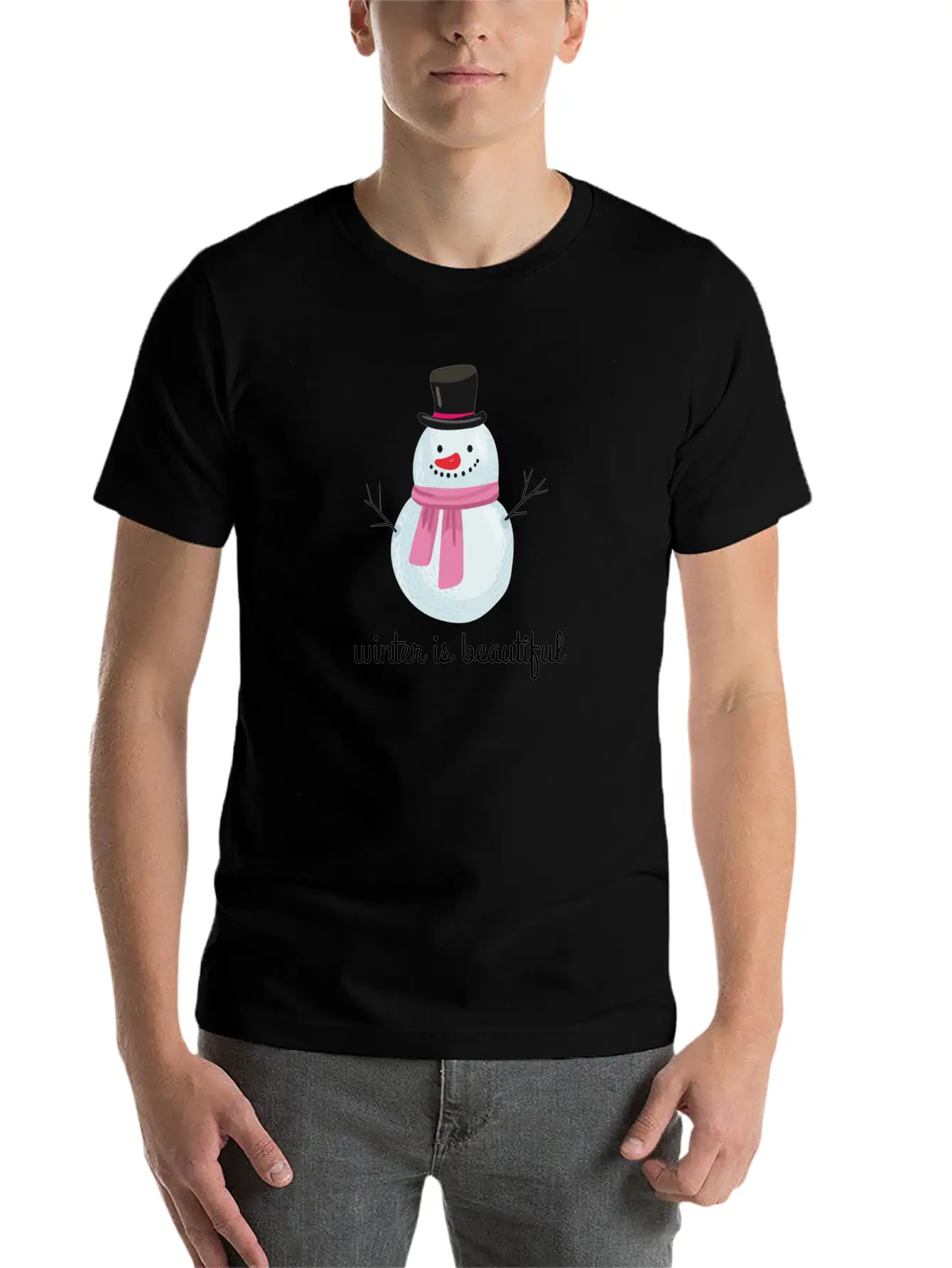 Winter Stylish Everyday T-Shirt – Unisex Basic Cotton Tee