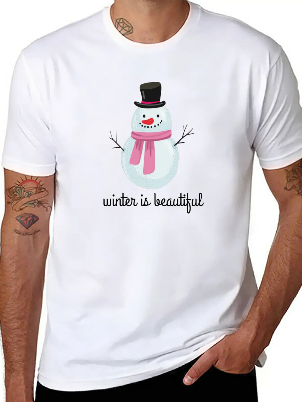 Winter Stylish Everyday T-Shirt – Unisex Basic Cotton Tee