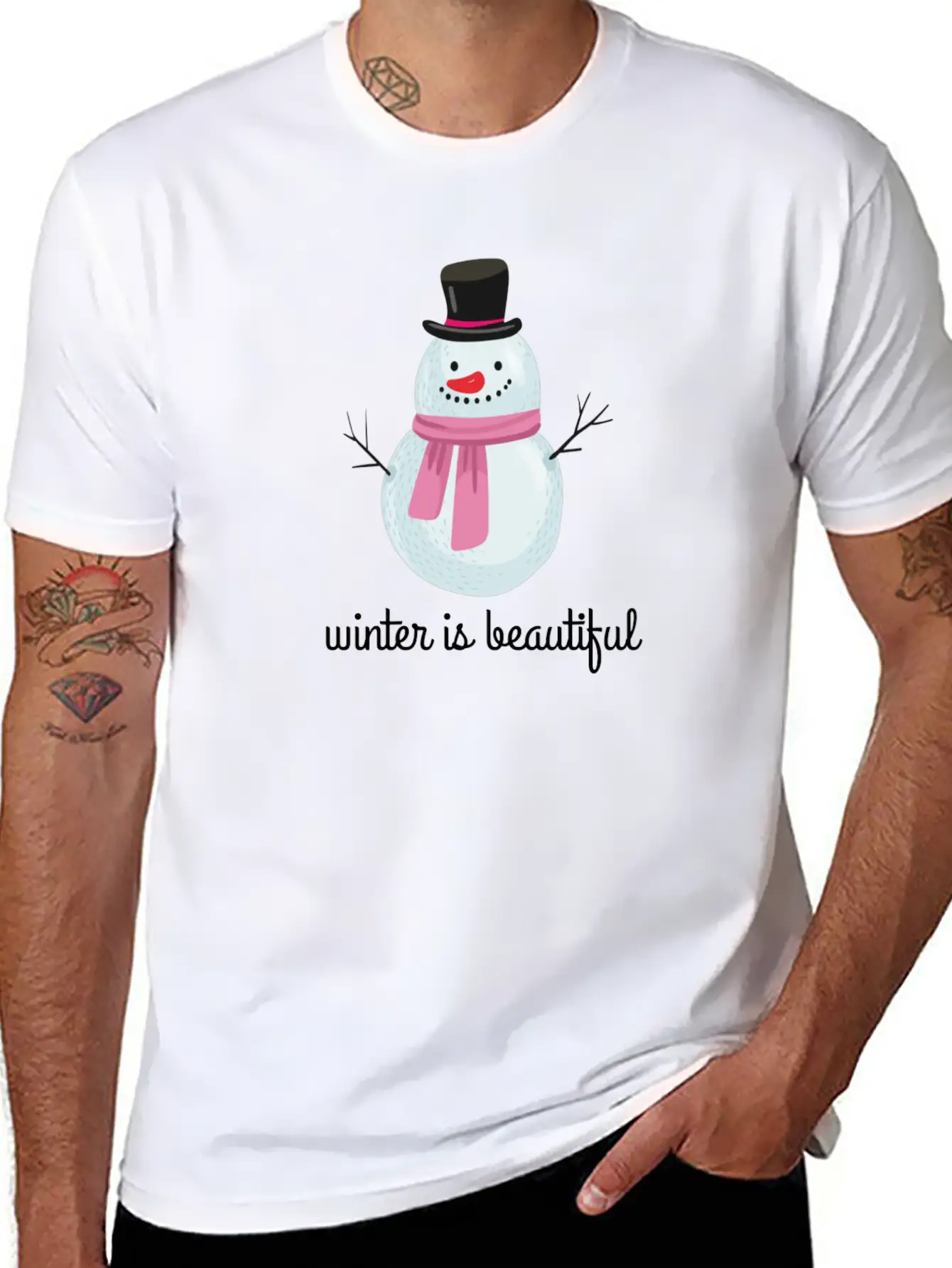 Winter Stylish Everyday T-Shirt – Unisex Basic Cotton Tee