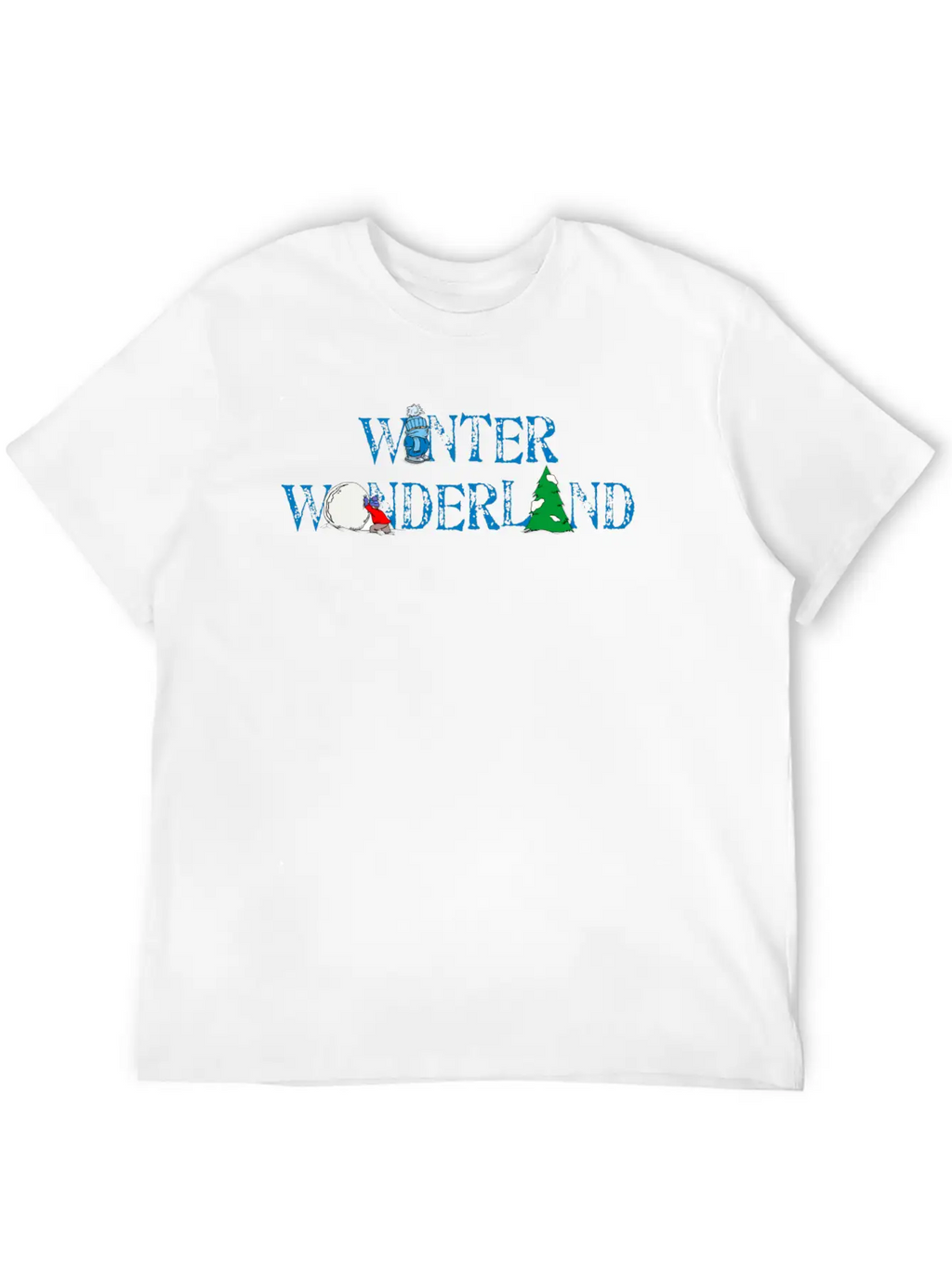 Winter Wonderland Snow Breathable Soft Cotton T-Shirt – Timeless Casual Look