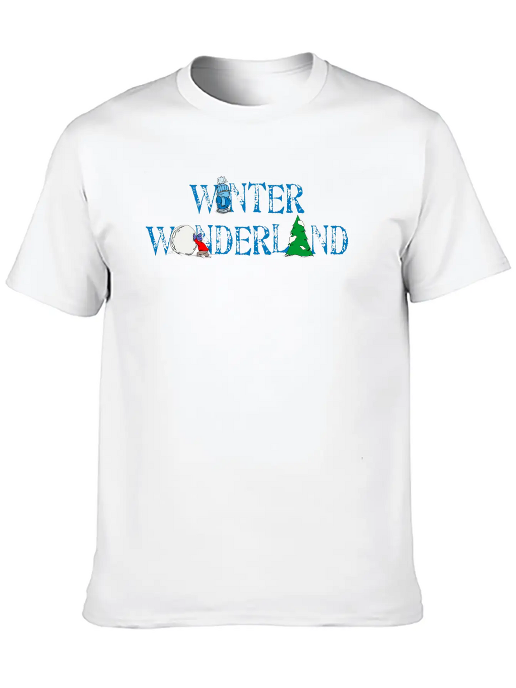 Winter Wonderland Snow Breathable Soft Cotton T-Shirt – Timeless Casual Look