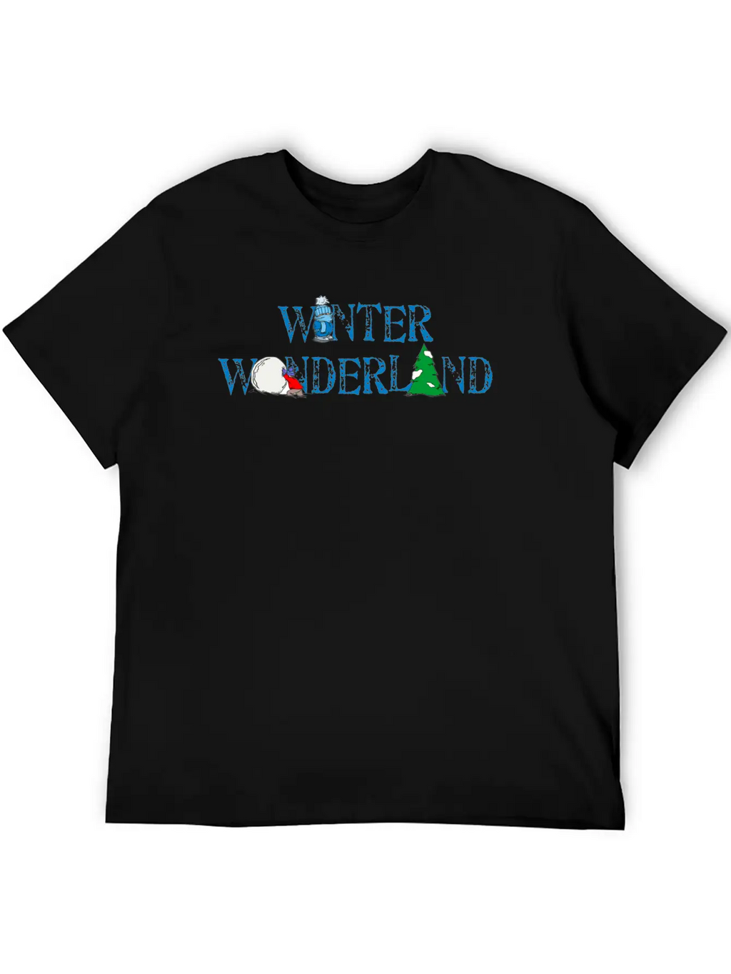 Winter Wonderland Snow Breathable Soft Cotton T-Shirt – Timeless Casual Look