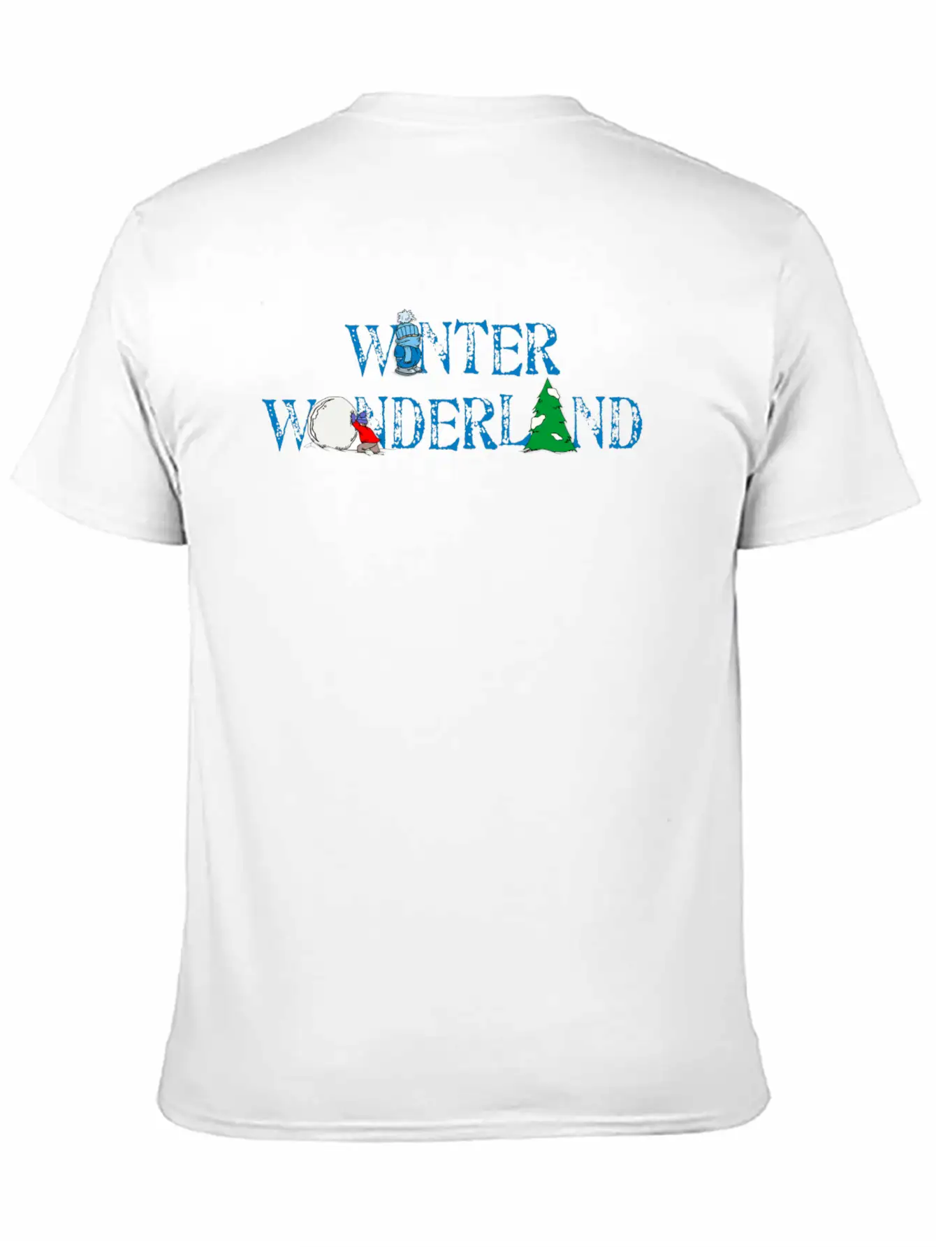 Winter Wonderland Snow Breathable Soft Cotton T-Shirt – Timeless Casual Look