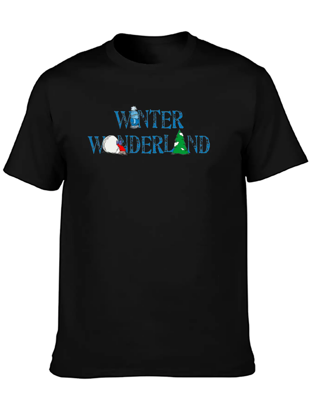 Winter Wonderland Snow Breathable Soft Cotton T-Shirt – Timeless Casual Look