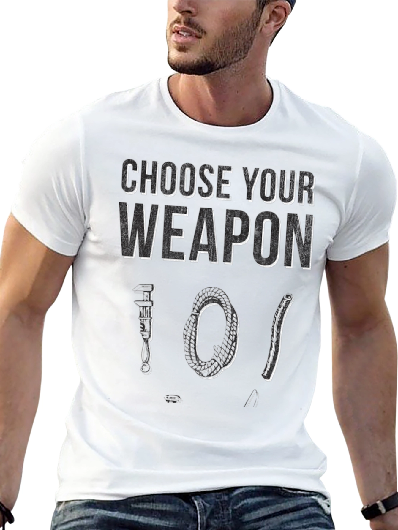 Choose Your Weapon T-Shirt - Black Graphic Tee