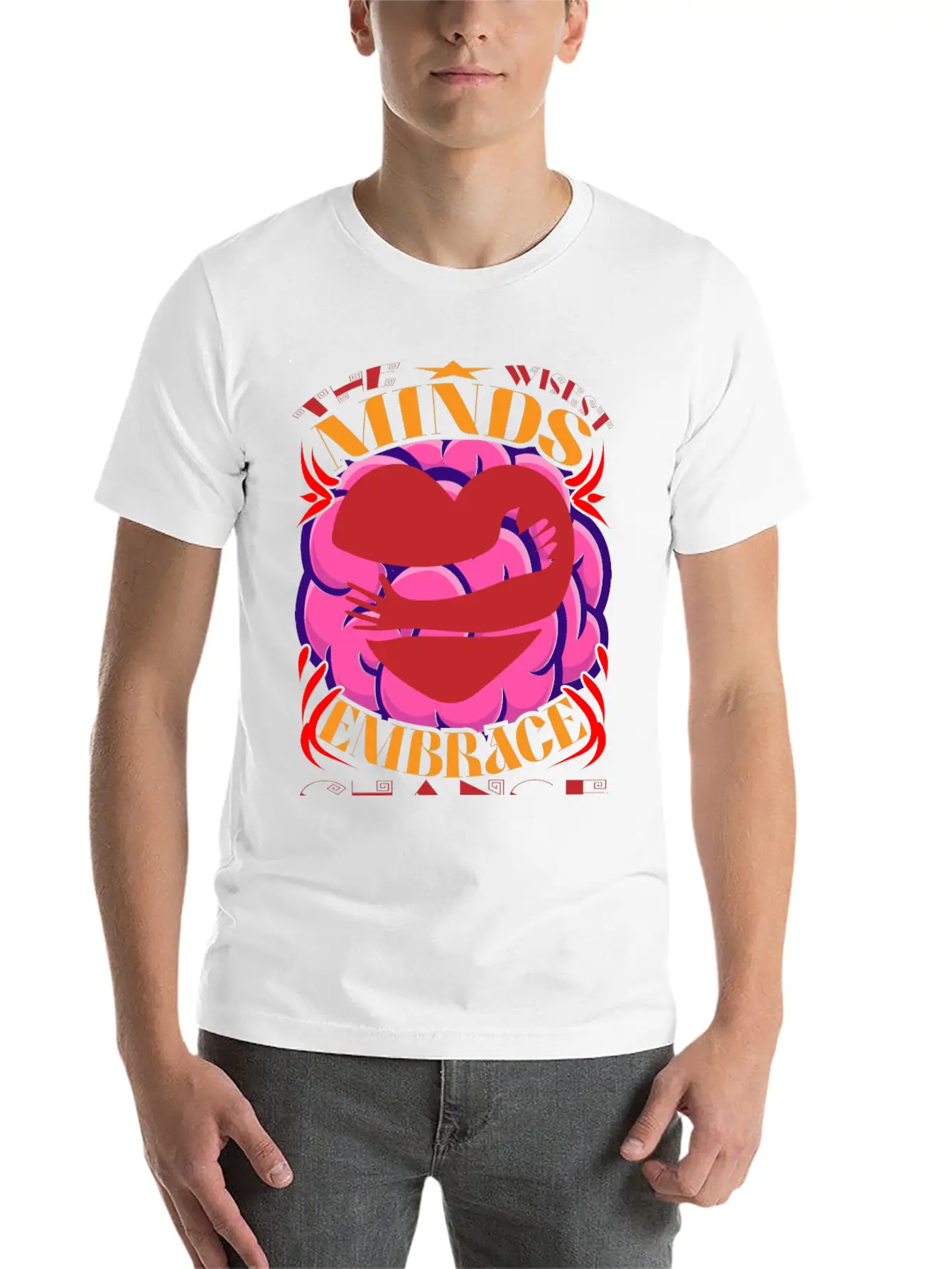 Wisdom T Typography T Shirt Design Unisex Casual T-Shirt – Clean Design For Daily Comfort