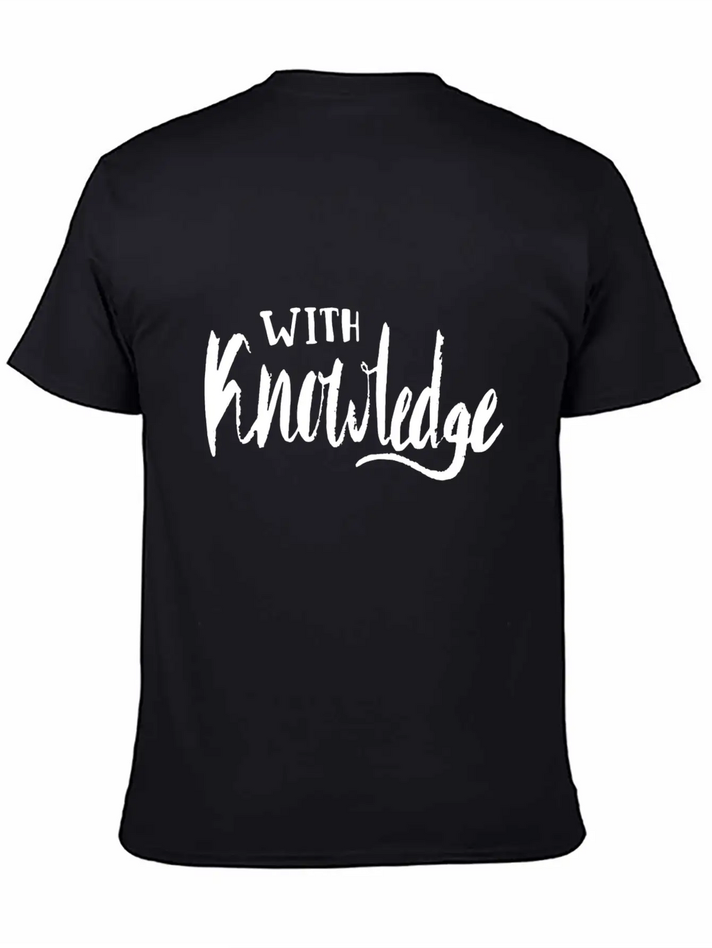 With Knowledge Essential Cotton Tee For Daily Outfits – Unisex Style