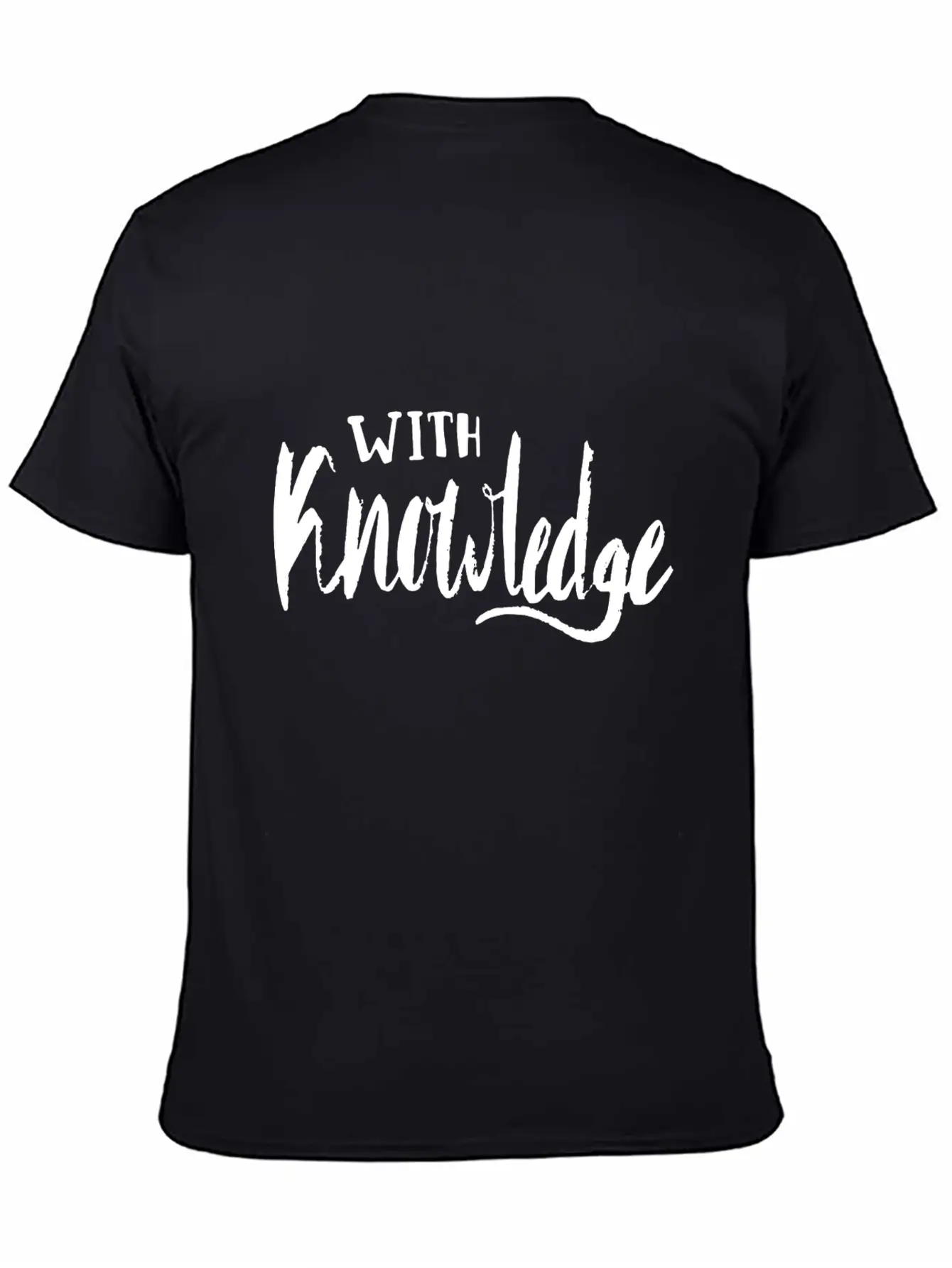 With Knowledge Essential Cotton Tee For Daily Outfits – Unisex Style