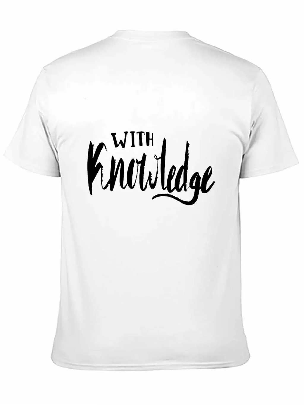 With Knowledge Essential Cotton Tee For Daily Outfits – Unisex Style