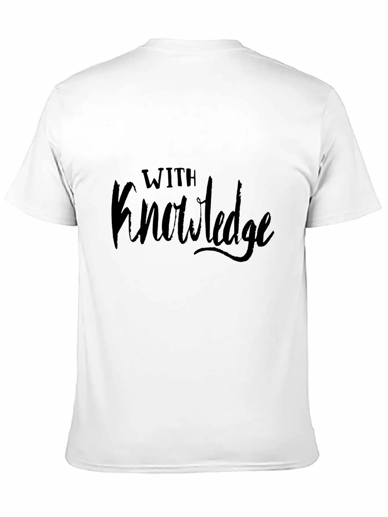 With Knowledge Essential Cotton Tee For Daily Outfits – Unisex Style