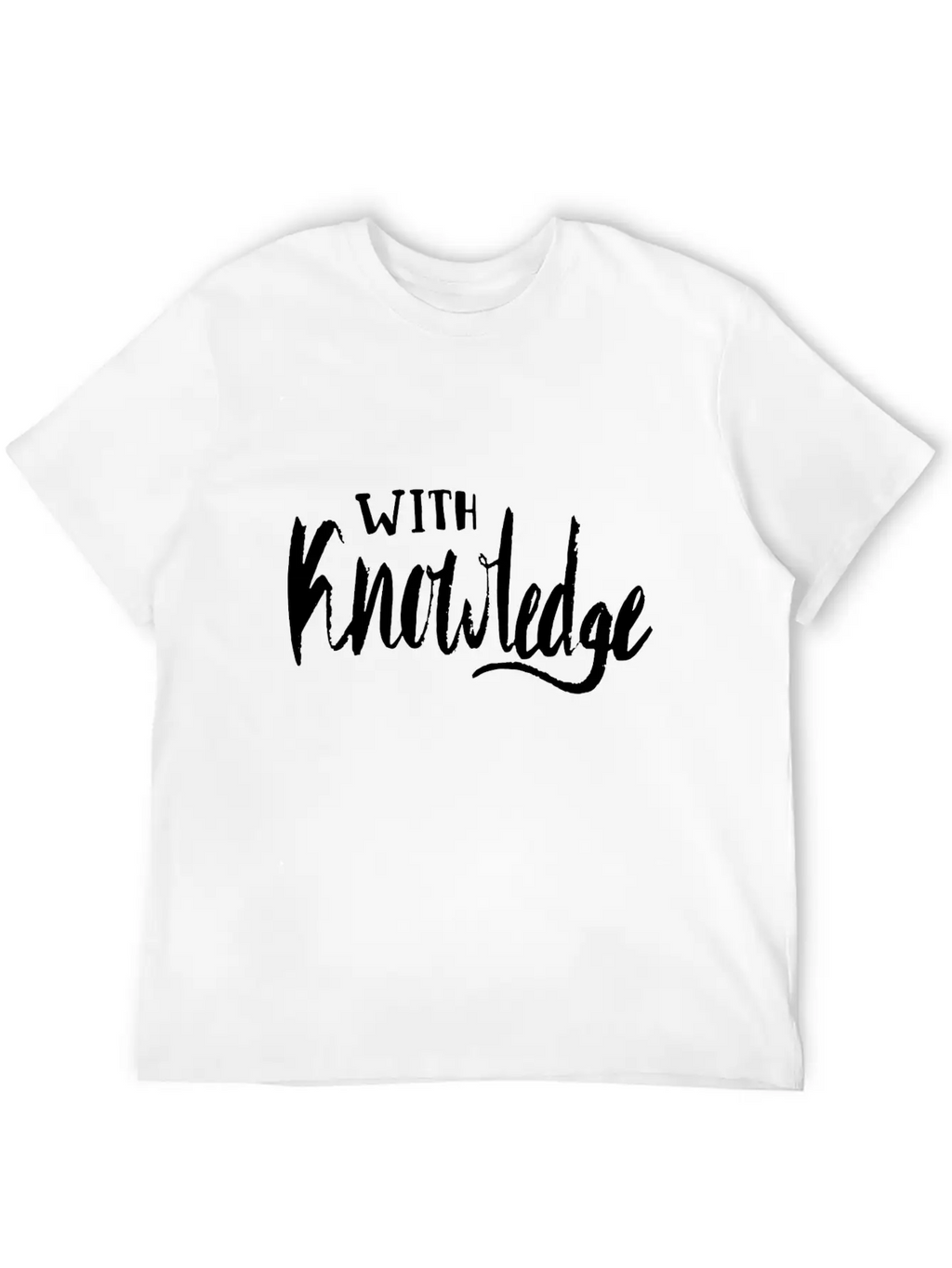 With Knowledge Essential Cotton Tee For Daily Outfits – Unisex Style