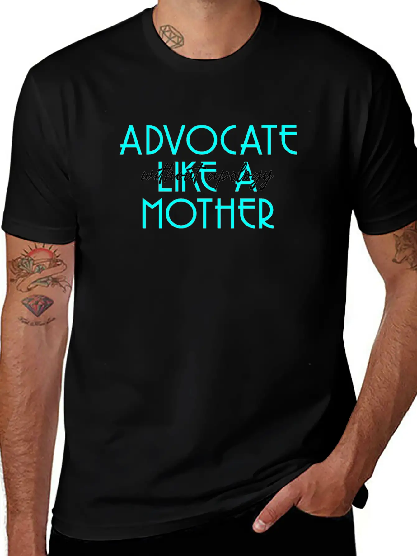 Without Apology Classic T Shirt Unisex Short Sleeve Soft Cotton T-Shirt – Casual Everyday Wear