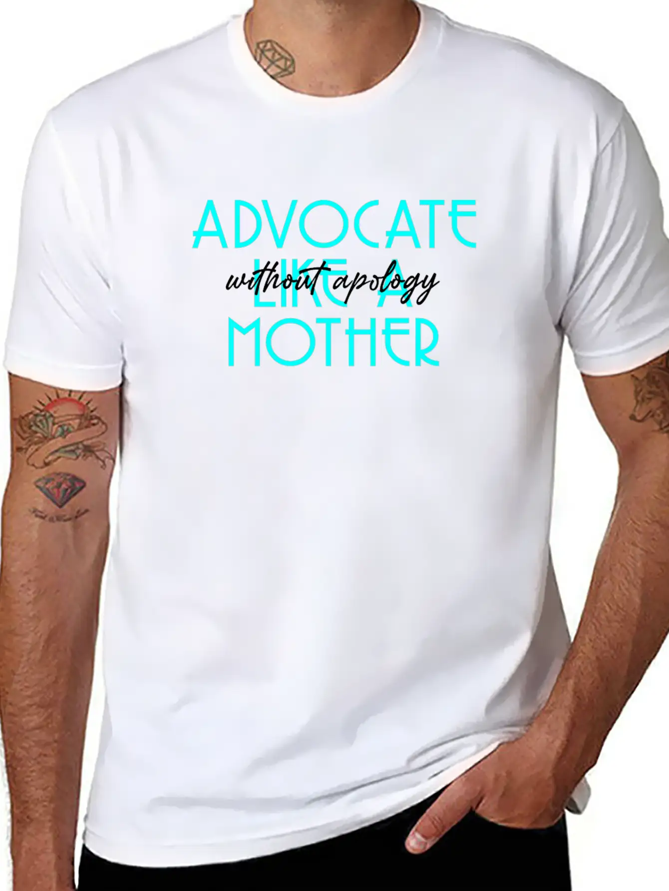 Without Apology Classic T Shirt Unisex Short Sleeve Soft Cotton T-Shirt – Casual Everyday Wear
