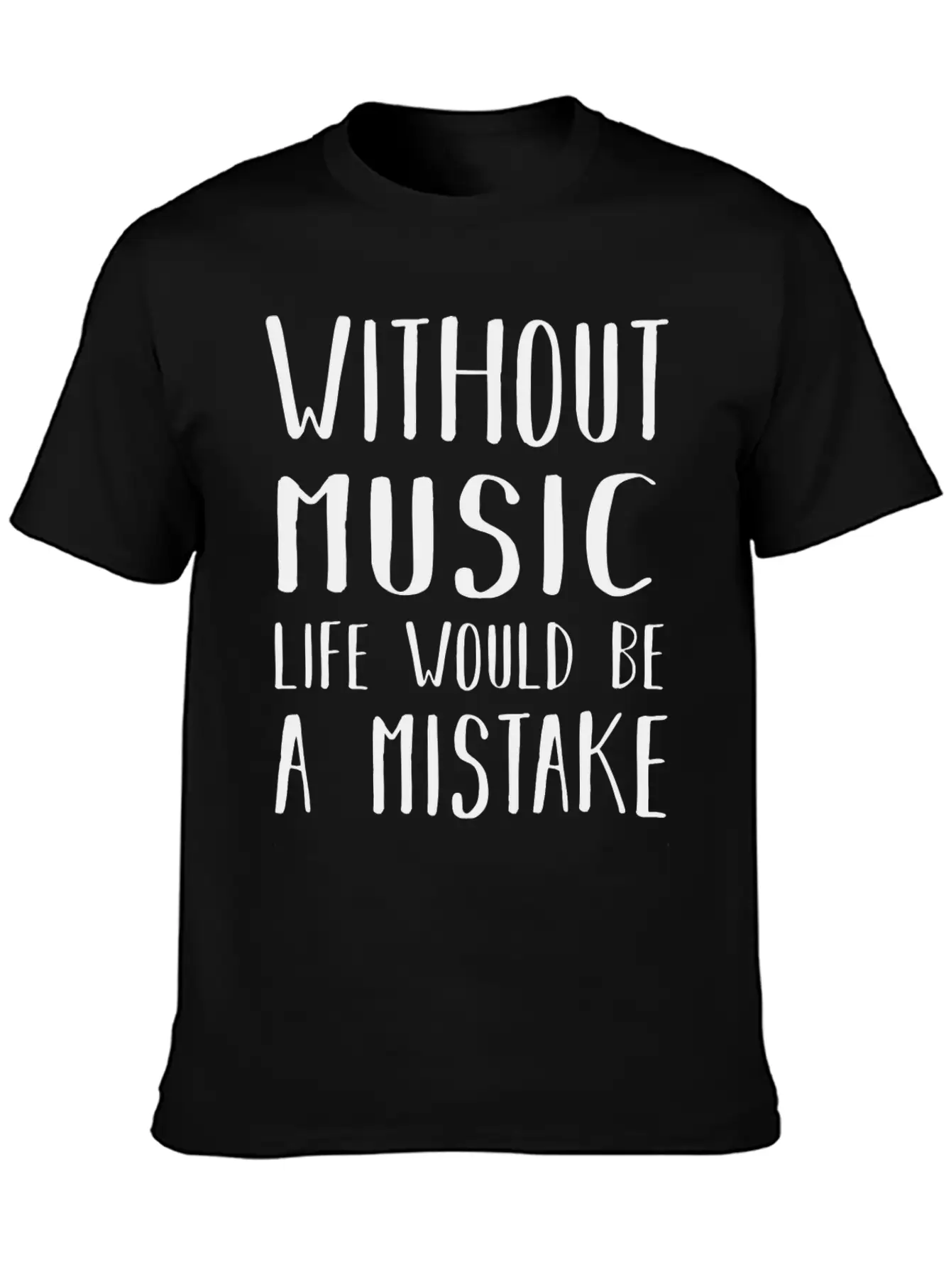 Without Music Casual Graphic T-Shirt – Simple And Comfortable Daily Wear