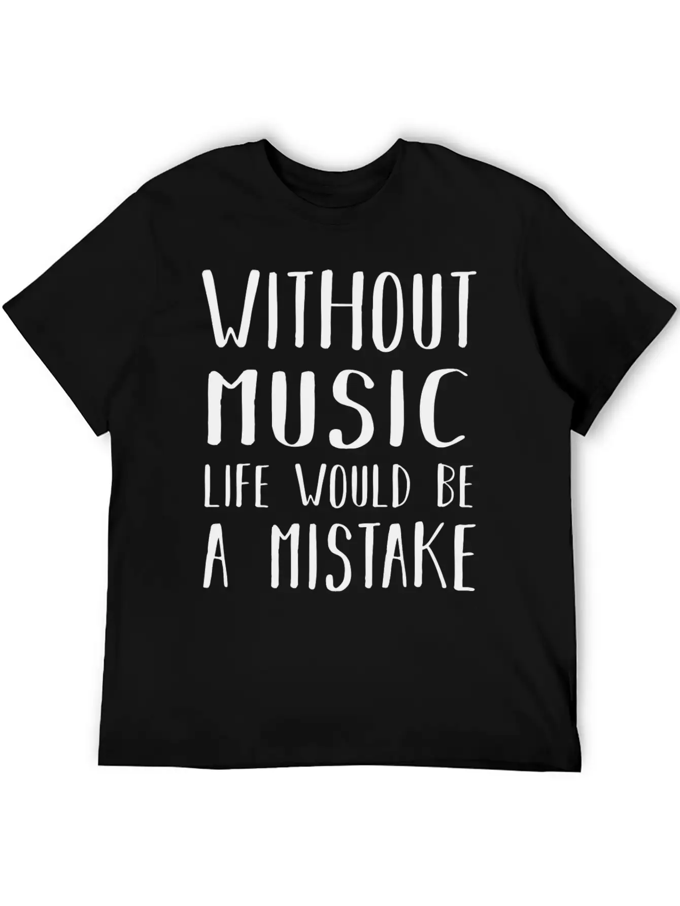 Without Music Casual Graphic T-Shirt – Simple And Comfortable Daily Wear