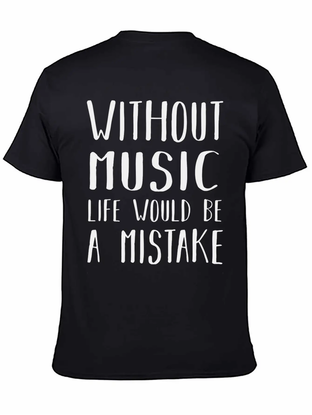 Without Music Casual Graphic T-Shirt – Simple And Comfortable Daily Wear