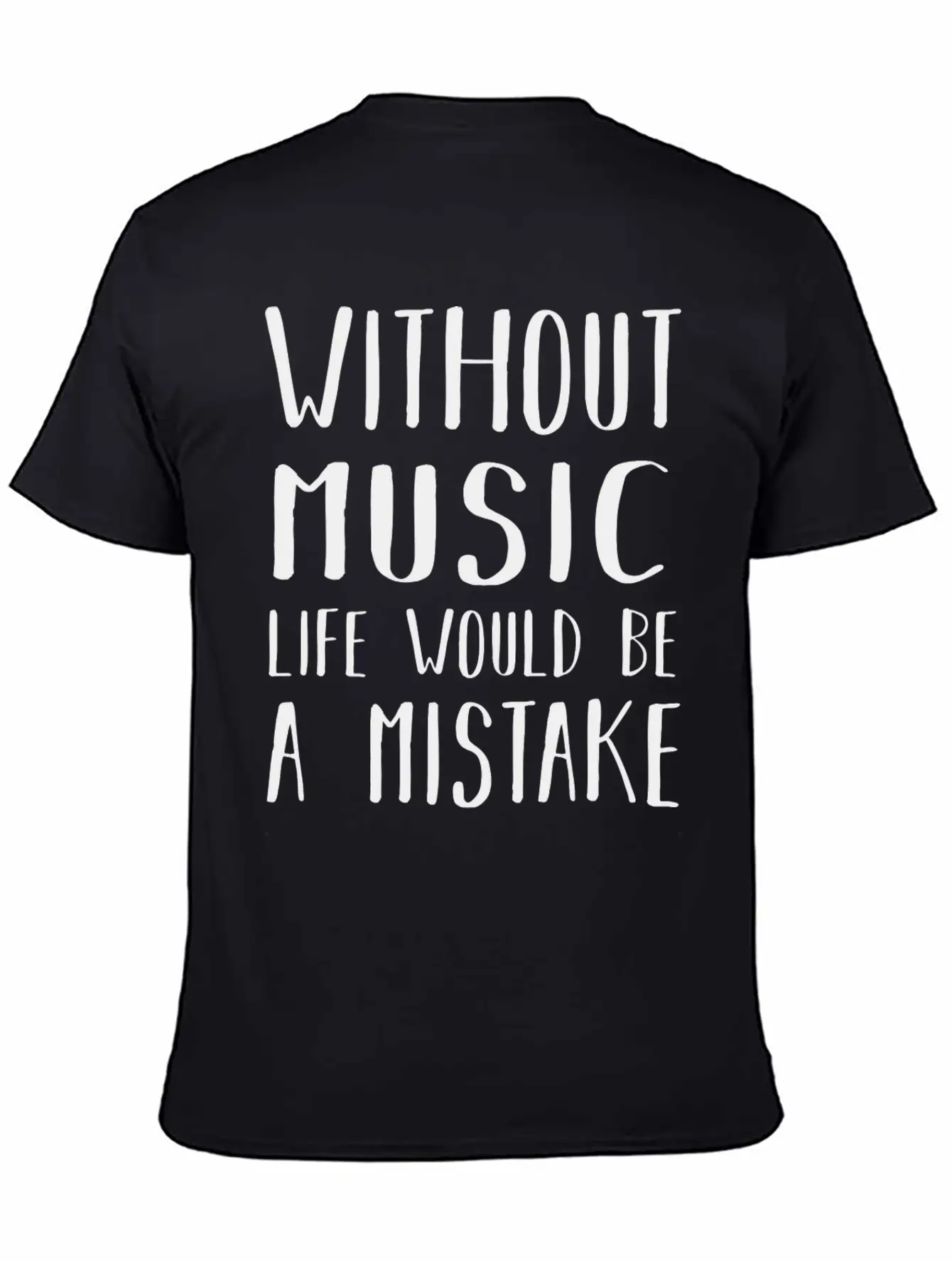 Without Music Casual Graphic T-Shirt – Simple And Comfortable Daily Wear