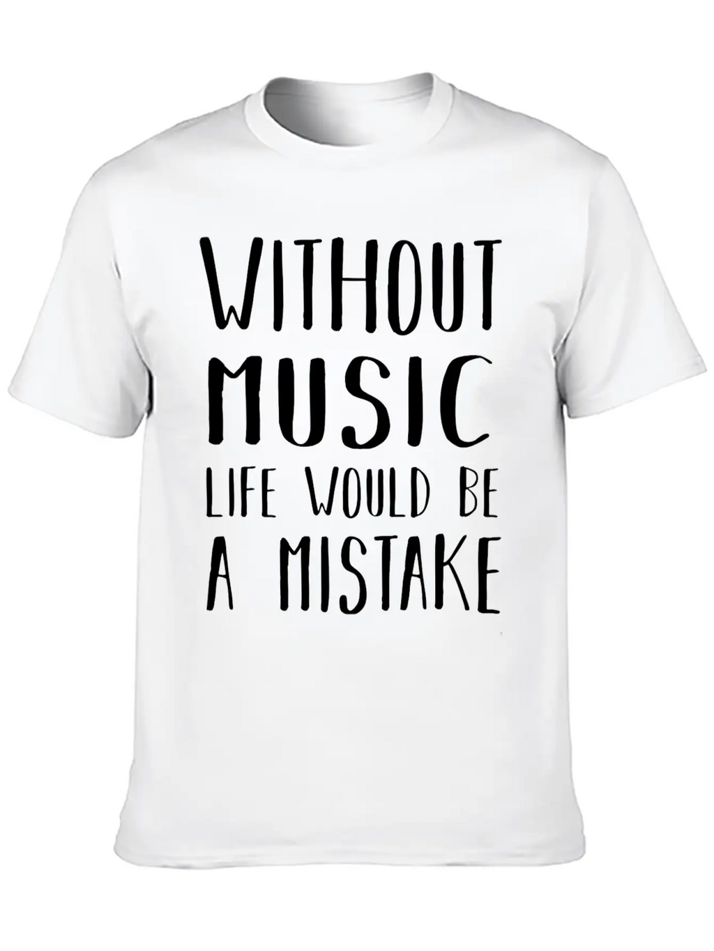 Without Music Casual Graphic T-Shirt – Simple And Comfortable Daily Wear