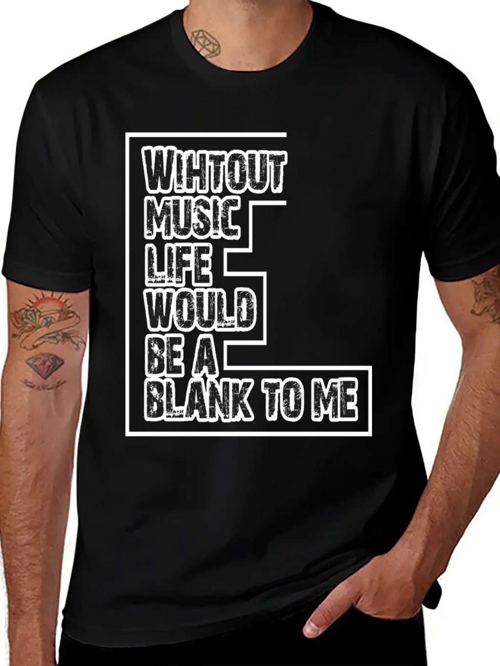 Without Music Life Would Be A Blank To Me 2 Unisex Casual T-Shirt – Clean Design For Daily Comfort