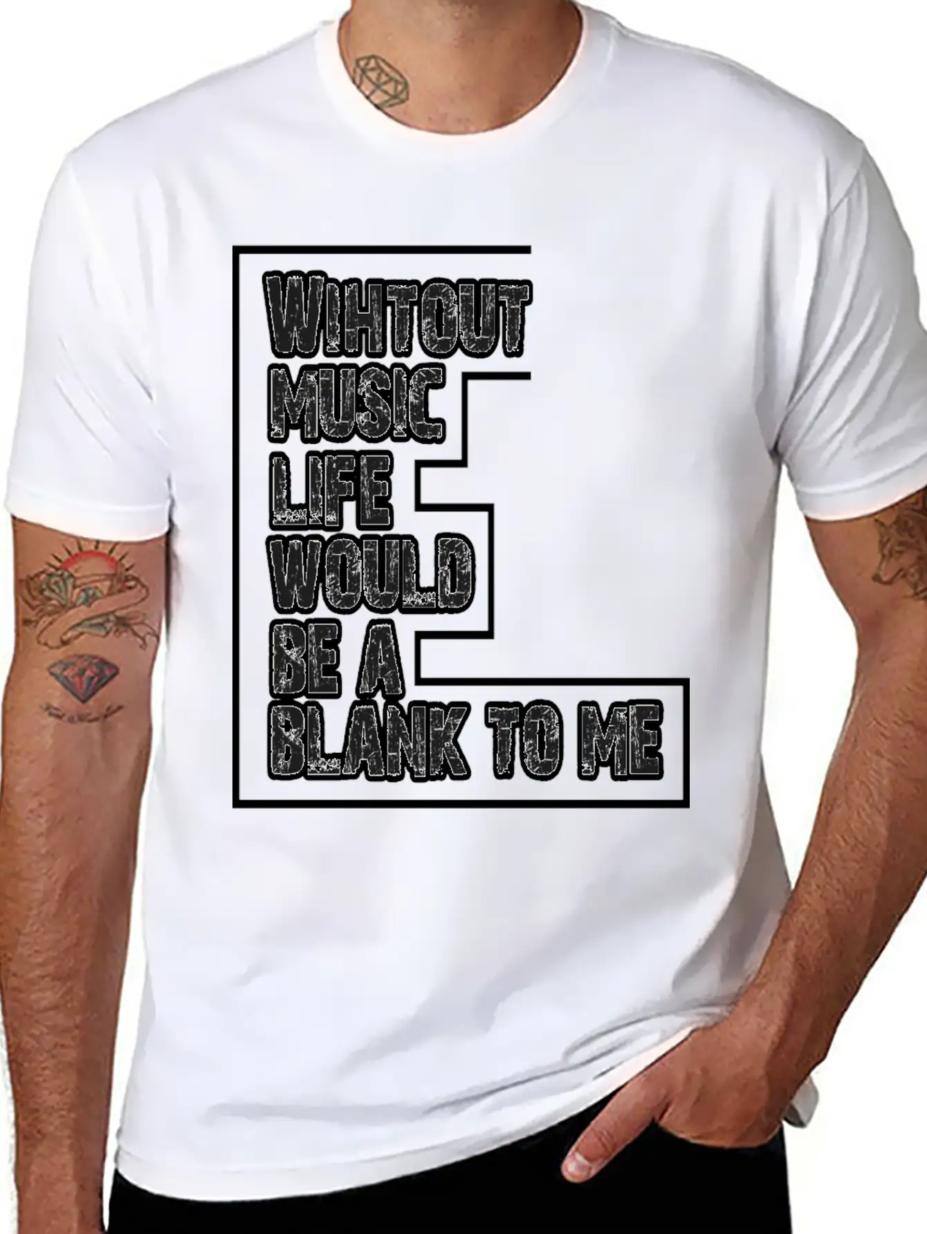Without Music Life Would Be A Blank To Me 2 Unisex Casual T-Shirt – Clean Design For Daily Comfort