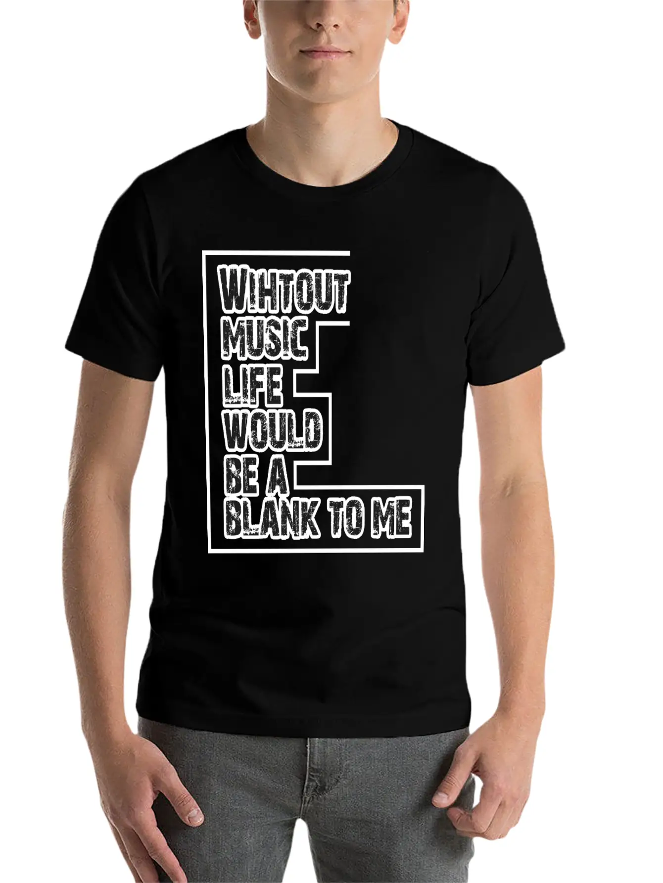 Without Music Life Would Be A Blank To Me 2 Unisex Casual T-Shirt – Clean Design For Daily Comfort