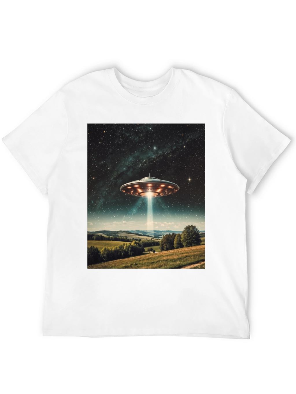 UFO Abduction T-Shirt - Sci-Fi Graphic Tee