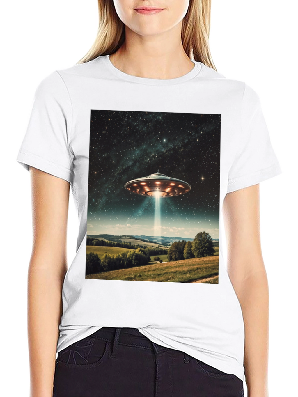 UFO Abduction T-Shirt - Sci-Fi Graphic Tee